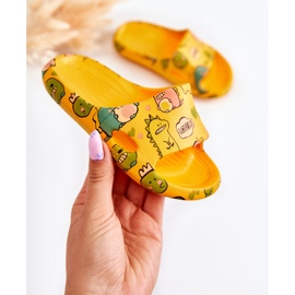 WJ1 Papuci ușoare pentru copii Dinozauri Orange Astro portocale 1
