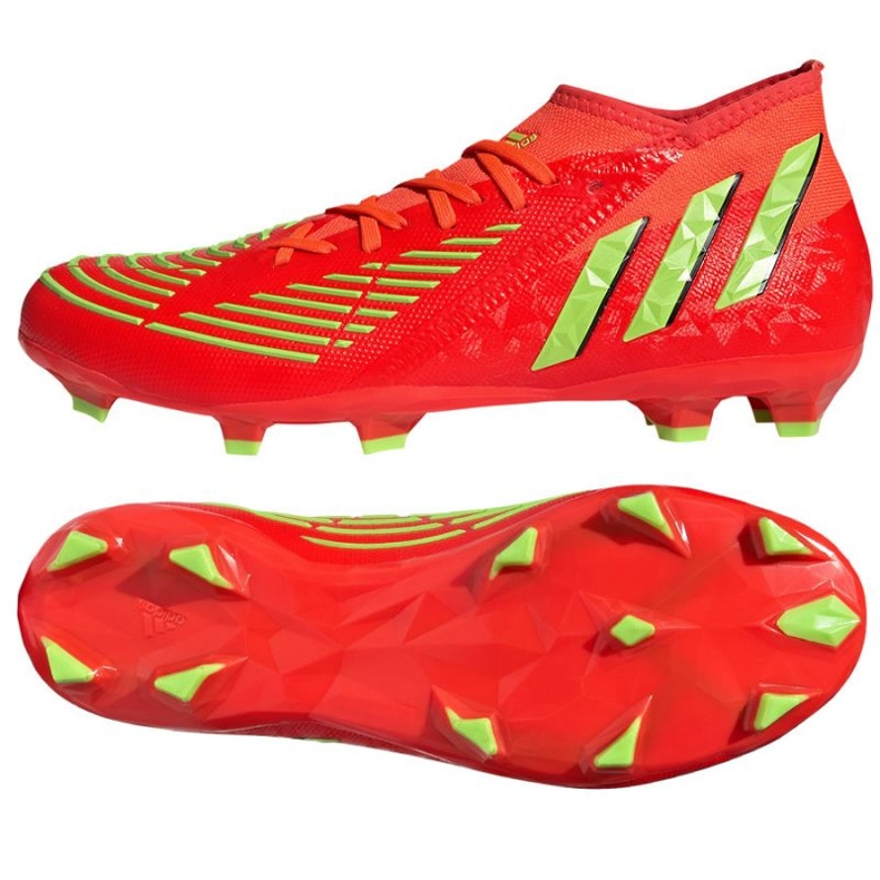 Pantofi Adidas Predator Edge.2 Fg GW1009 roșu portocale si rosii 1