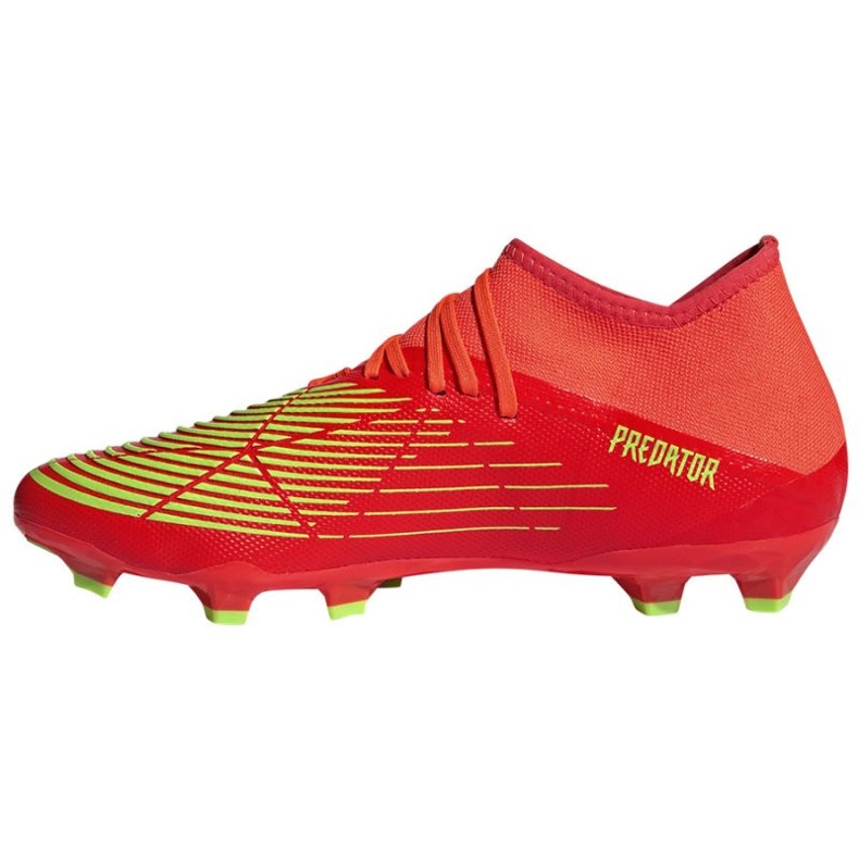 Pantofi Adidas Predator Edge.3 Fg M GW1005 roșu portocale si rosii 1