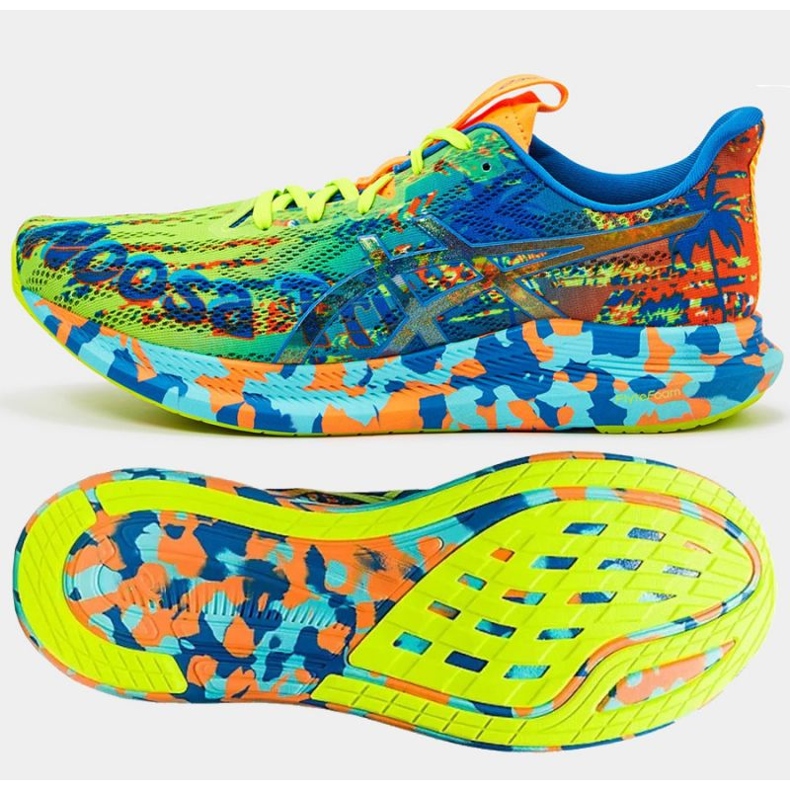 Pantofi de alergare Asics Noosa Tri 14 M 1011B368-300 roșu albastru multicolor verde 1