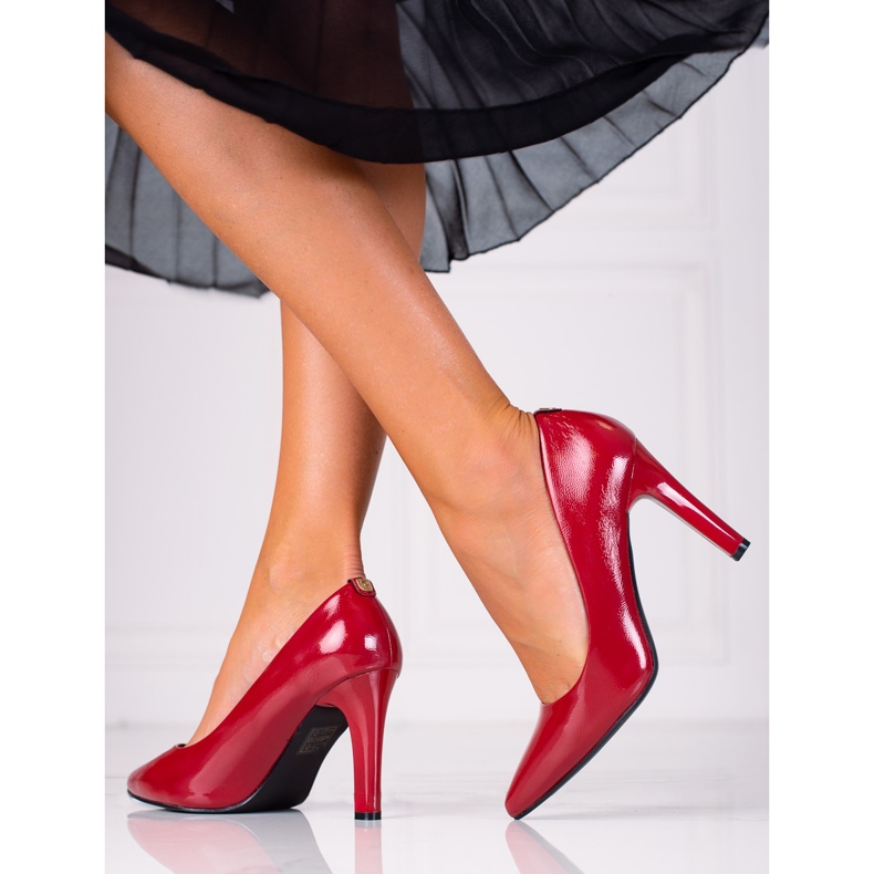 SHELOVET Pompe cu toc înalt roșu 1