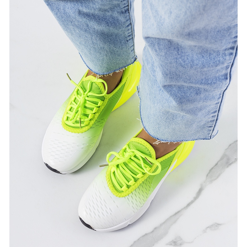 Adidasi sport Green Glaner alb verde 1