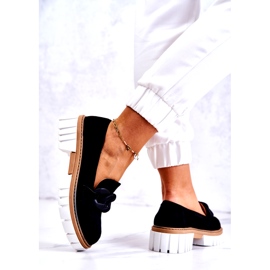 PS1 Mocasini din piele intoarsa Cu Decorat Talisa Neagra negru 5