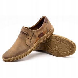 Olivier Mocasini din piele pentru bărbați 520 maro 3