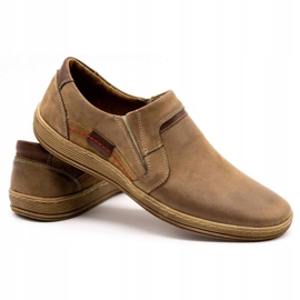 Olivier Mocasini din piele pentru bărbați 520 maro 4