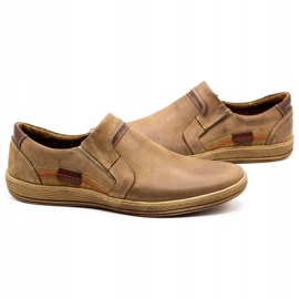 Olivier Mocasini din piele pentru bărbați 520 maro 5