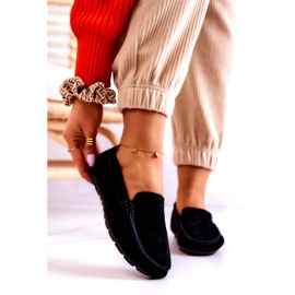 Mocasini de piele intoarsa de dama Big Star JJ274654 Negri negru 1