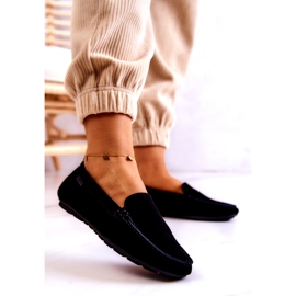 Mocasini de piele intoarsa de dama Big Star JJ274654 Negri negru 2