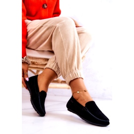 Mocasini de piele intoarsa de dama Big Star JJ274654 Negri negru 3