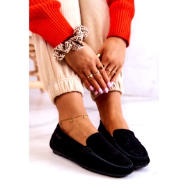 Mocasini de piele intoarsa de dama Big Star JJ274654 Negri negru 4