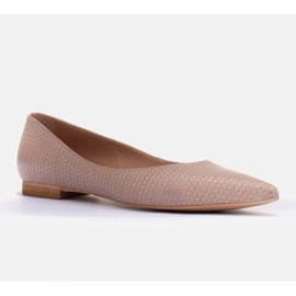 Marco Shoes Balerini subtile bej 1