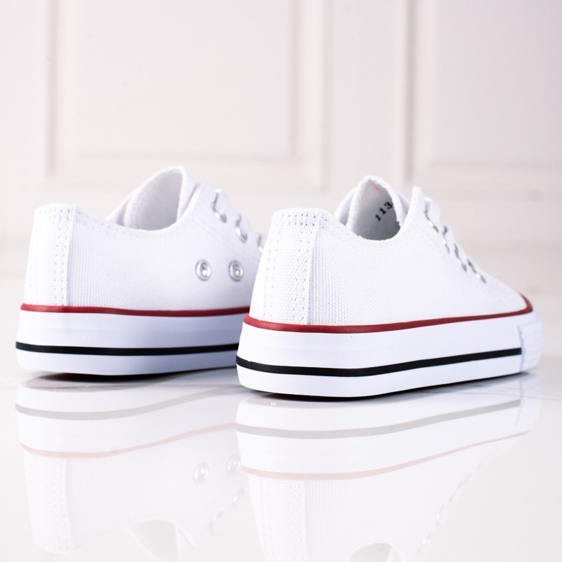 Adidasi copii Vico albi cu elastice 1