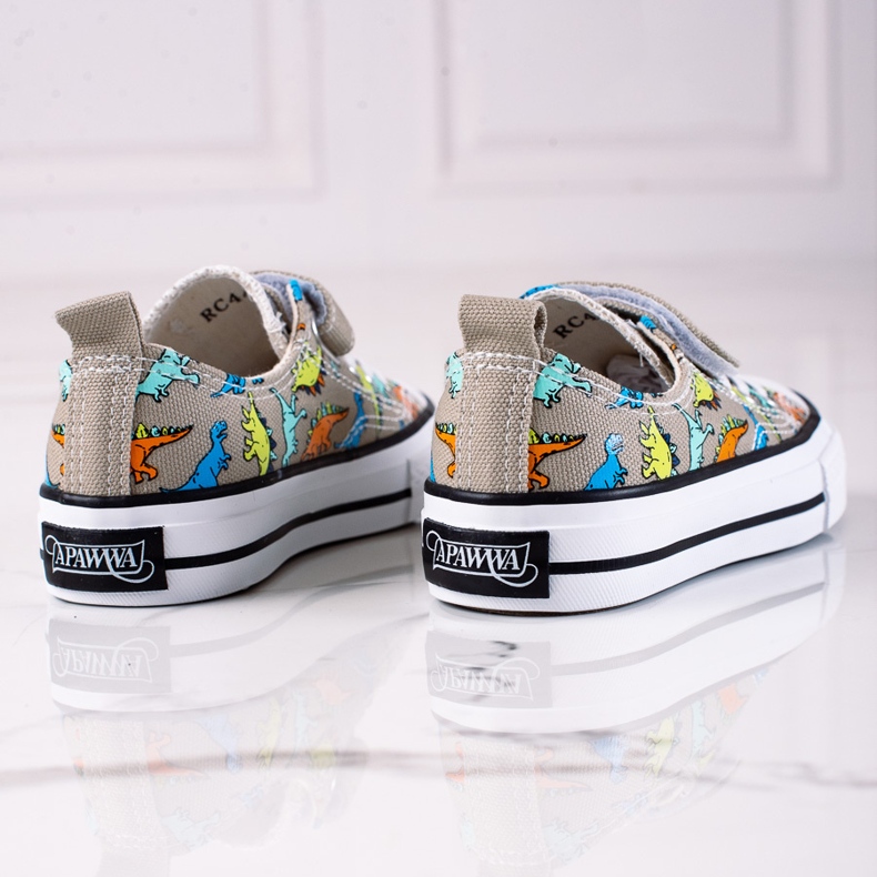 Adidași pentru băieți Shelovet dinozauri gri 1