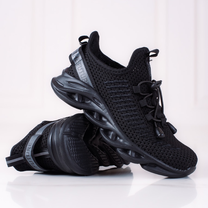 Pantofi sport pentru copii Vico, negri negru 2 Pantofi sport pentru copii Vico, negri negru 2