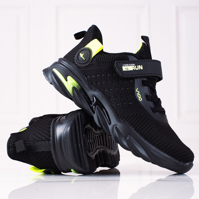 Adidasi sport pentru baieti Vico negri negru 1 Adidasi sport pentru baieti Vico negri negru 1