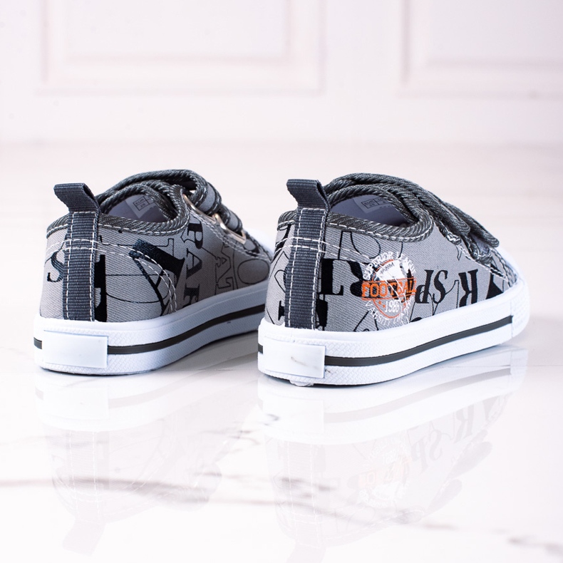 Adidași pentru băieți Shelovet cu velcro gri 1