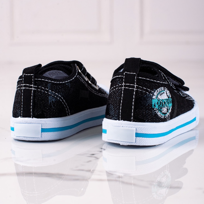 Adidași pentru băieți Shelovet cu velcro negru 1