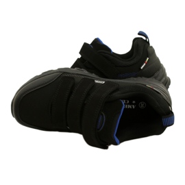 American Club Pantofi sport pentru femei Softshell pentru Velcro American WT52/22 Black negru 4