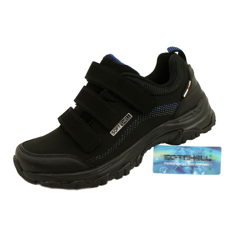 American Club Pantofi sport pentru femei Softshell pentru Velcro American WT52/22 Black negru 7