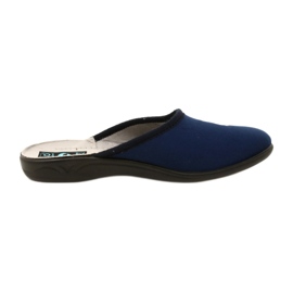 Papuci de velur Adanex 27860 bleumarin albastru 2