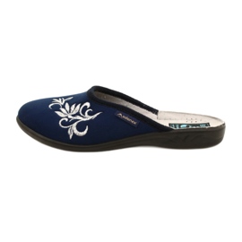 Papuci de velur Adanex 27860 bleumarin albastru 1