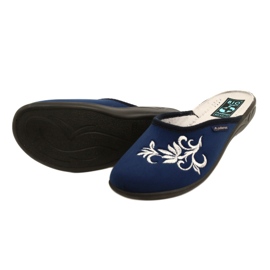 Papuci de velur Adanex 27860 bleumarin albastru 4