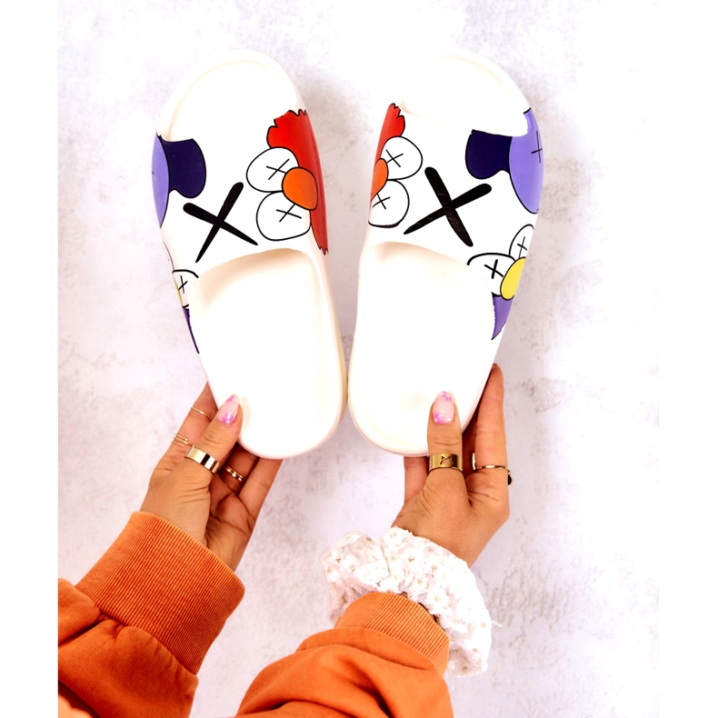 Flip -Flip -Flops cu imprimeu alb 4