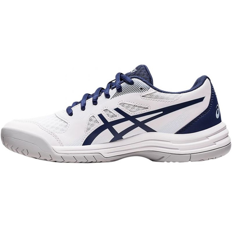 Pantofi de volei Asics Upcourt 5 W 1072A088 100 alb albastru marin 1 Pantofi de volei Asics Upcourt 5 W 1072A088 100 alb albastru marin 1