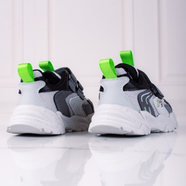 Adidasi pentru baieti Shelovet cu talpa groasa, gri deschis 2