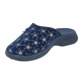 Pantofi dama Befado pu 019D126 albastru marin argint 1