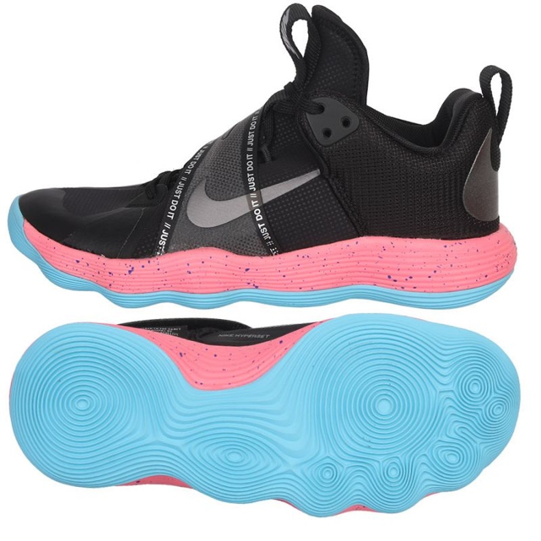 Pantofi de volei Nike React Hyperset - Le M DJ4473-064 negru negru 1