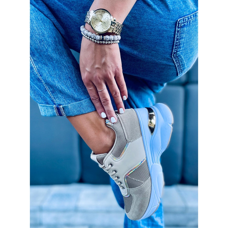 Pantofi sport pe toc ascuns Toni Khaki verde 1