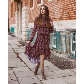 Olivier Cizme de piele pentru femei izolate cu tocuri înalte de pământ maro 3