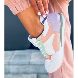 Pantofi sport de damă Pokki Purple alb violet verde 1 Pantofi sport de damă Pokki Purple alb violet verde 1