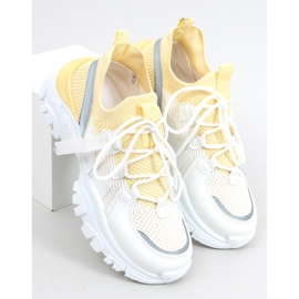 Pantofi sport Aditi Sock galben 2