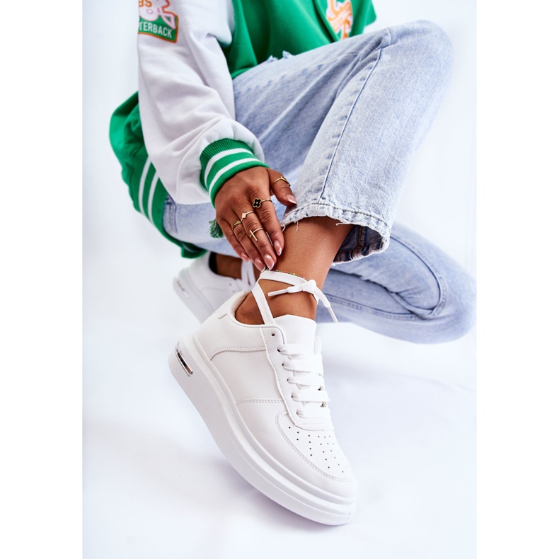 PG1 Pantofi sport clasici din piele ecologică Jennys albi 2 PG1 Pantofi sport clasici din piele ecologică Jennys albi 2