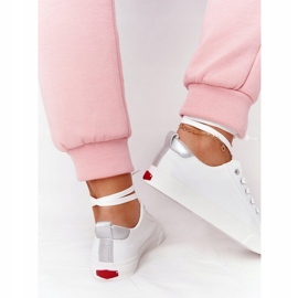 Big Star Adidași pentru femei din piele ecologică Cross Jeans HH2R4001C Alb 4