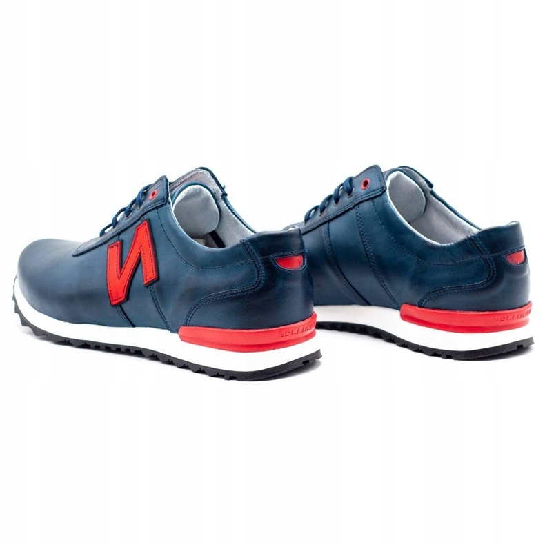 Joker Pantofi casual bărbați 301J bleumarin roșu albastru marin 5