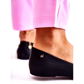 PH1 Balerini din cauciuc de damă cu fundă Negru Fergie 2