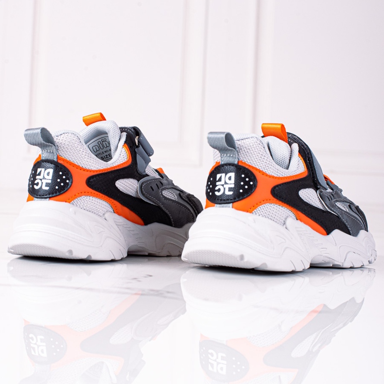 Adidași pentru băieți Shelovet pe o platformă groasă, gri multicolor 2