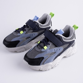 Adidași pentru băieți Shelovet pe o platformă albastră groasă albastru marin albastru multicolor 2