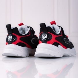 Adidași pentru băieți Shelovet pe o platformă neagră groasă negru multicolor 1