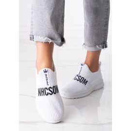 Tenisi dama albi din material textil Shelovet 1