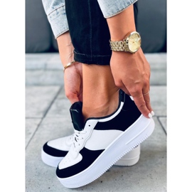 BM Pantofi sport dama Zetto Black alb negru 1