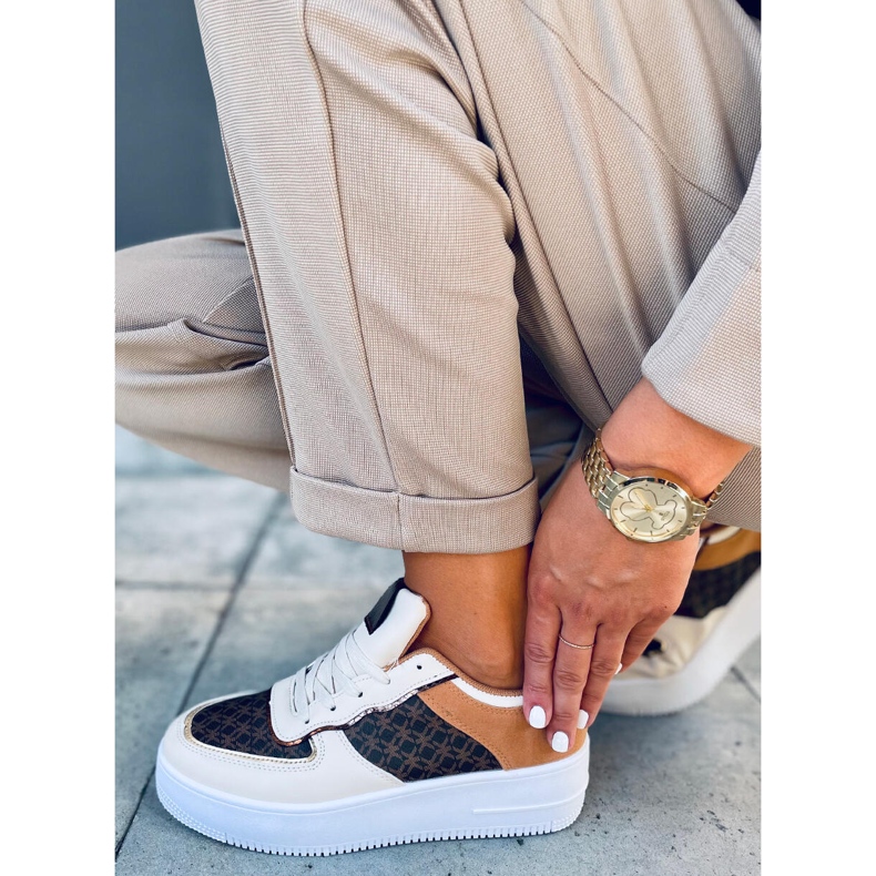 Pantofi sport dama Glovi Camel maro multicolor 1