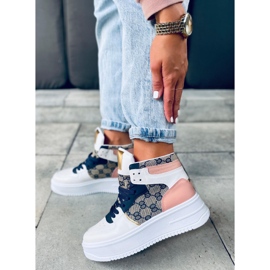 Tenisi înalți Axel Navy alb multicolor 4