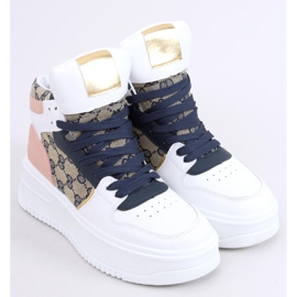 Tenisi înalți Axel Navy alb multicolor 2