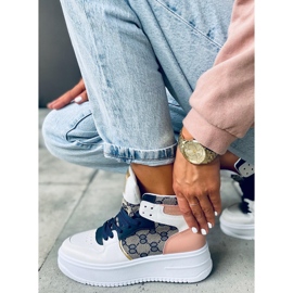 Tenisi înalți Axel Navy alb multicolor 5