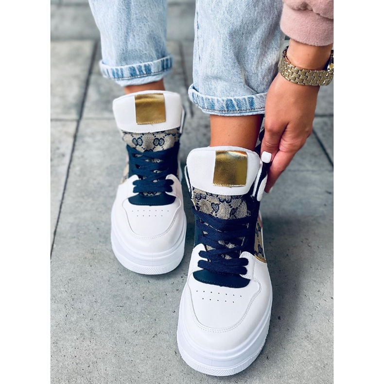 Tenisi înalți Axel Navy alb multicolor 1