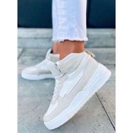 Tenisi înalți Tiago Beige bej alb 1